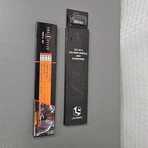 Loot Crate X Files Pencil Set 6 Colored Pencils and Sharpener